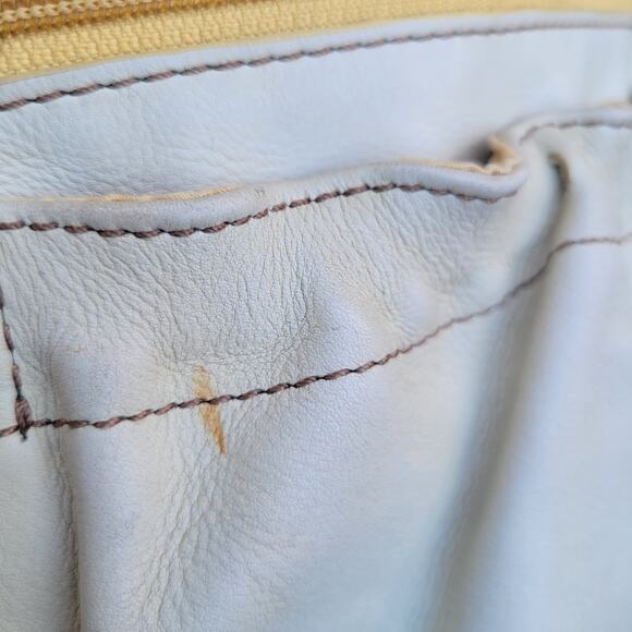 Fossil Vintage SL2083 Crossbody Bag Bone White Leather Western Cottagecore Style - Picture 12 of 12